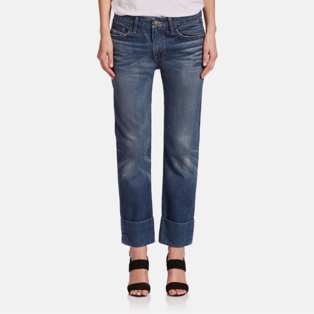 Frame Le Grand Garcon Boyfriend Cuffed Jeans